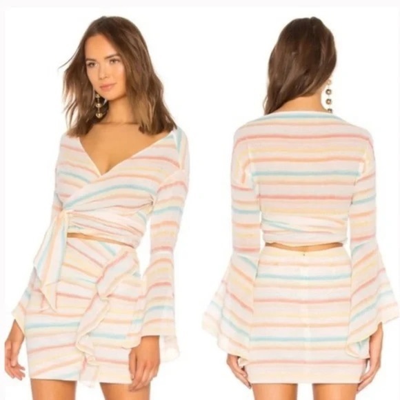 Lovers + Friends 
Lisa Skirt in Spring Rainbow (14) - Picture 2 of 7